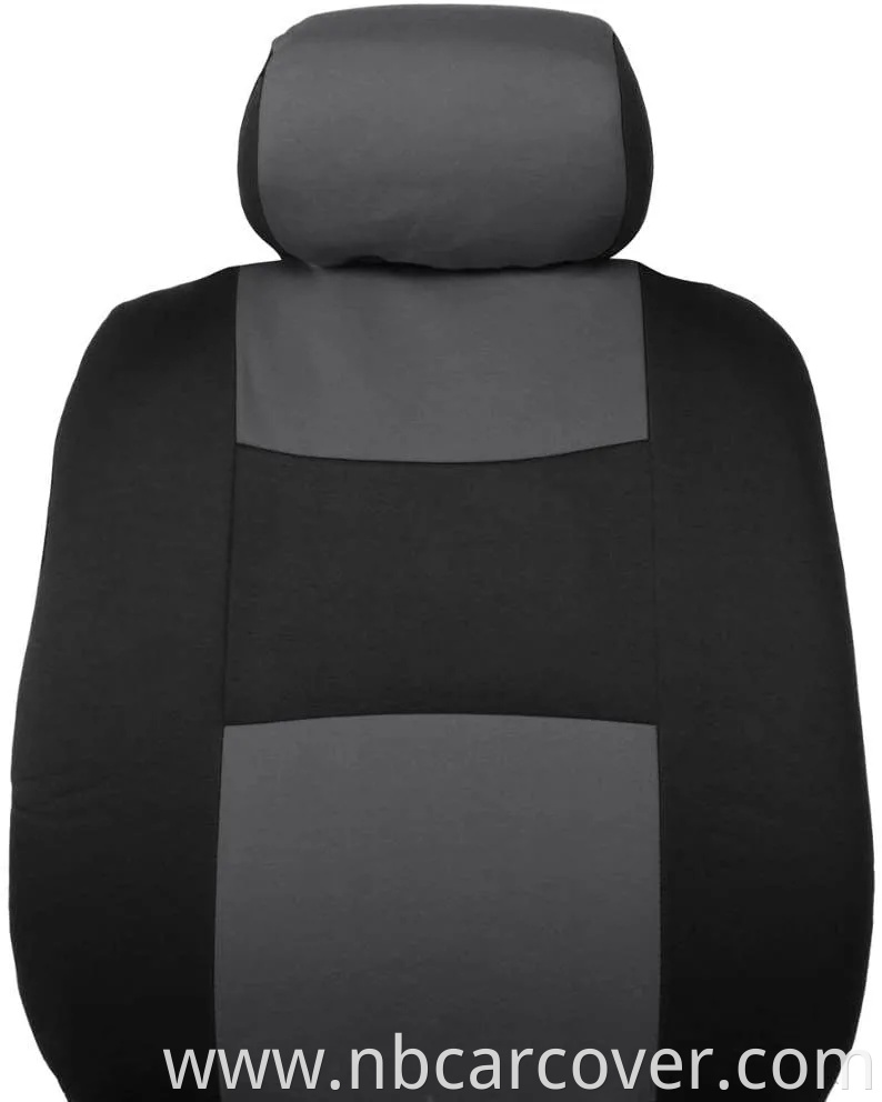 Universal Fit Flat Cloth Pair Bucket Seat Cover, (Black) (Fit Most Car, Truck, SUV, or Van)